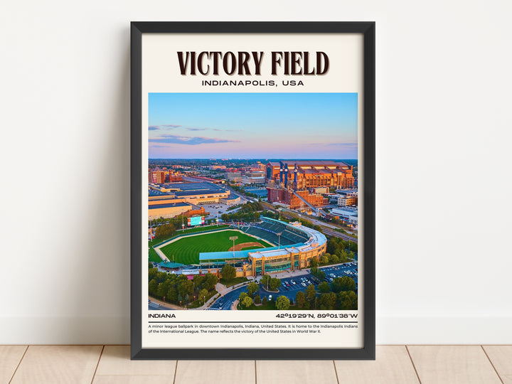 Victory Field Stadium Baseball Retro Wall Art