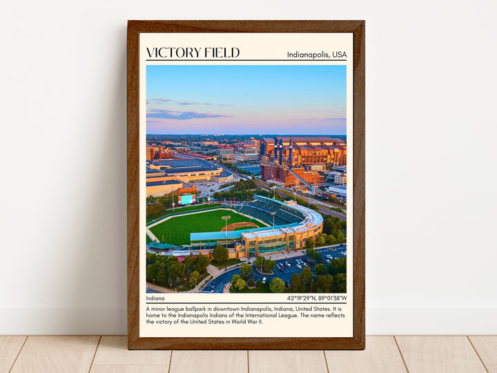 Victory Field Stadium Baseball Minimal Wall Art