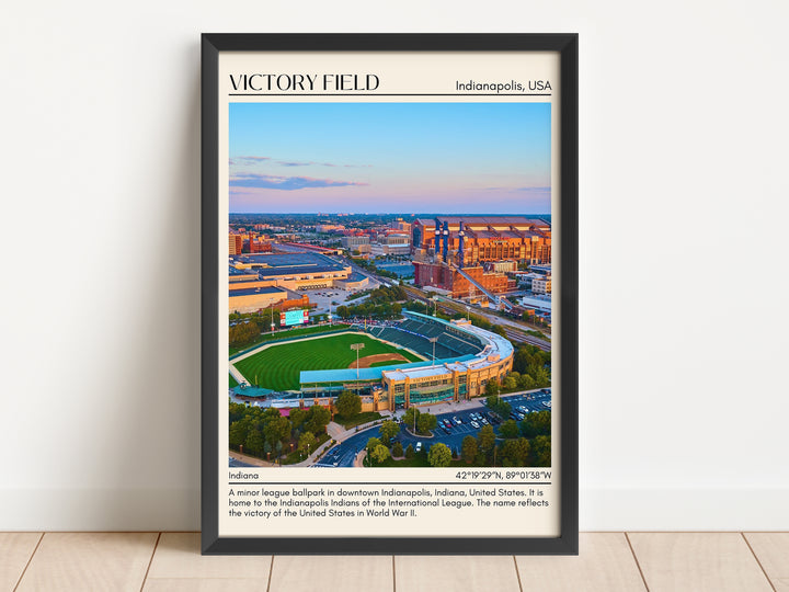 Victory Field Stadium Baseball Minimal Wall Art