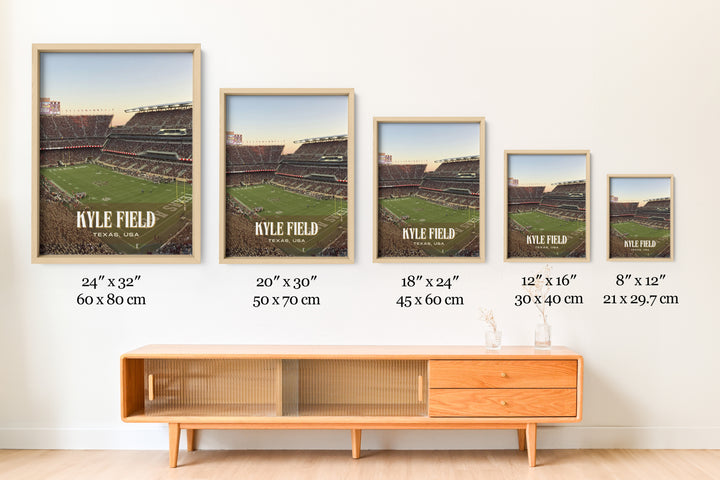 Kyle Field Stadium Football Wall Art