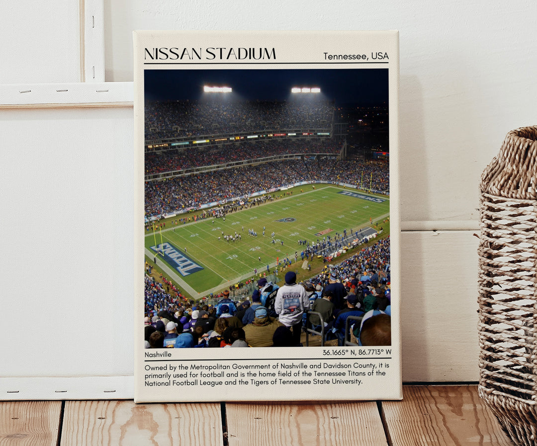 Nissan Stadium Football Minimal Wall Art