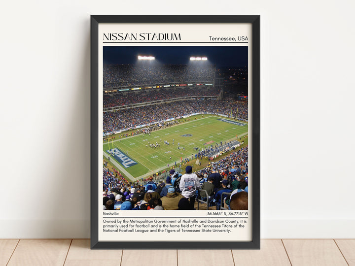 Nissan Stadium Football Minimal Wall Art