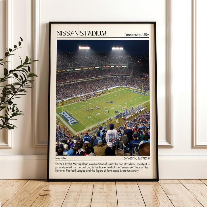 Nissan Stadium Football Minimal Wall Art