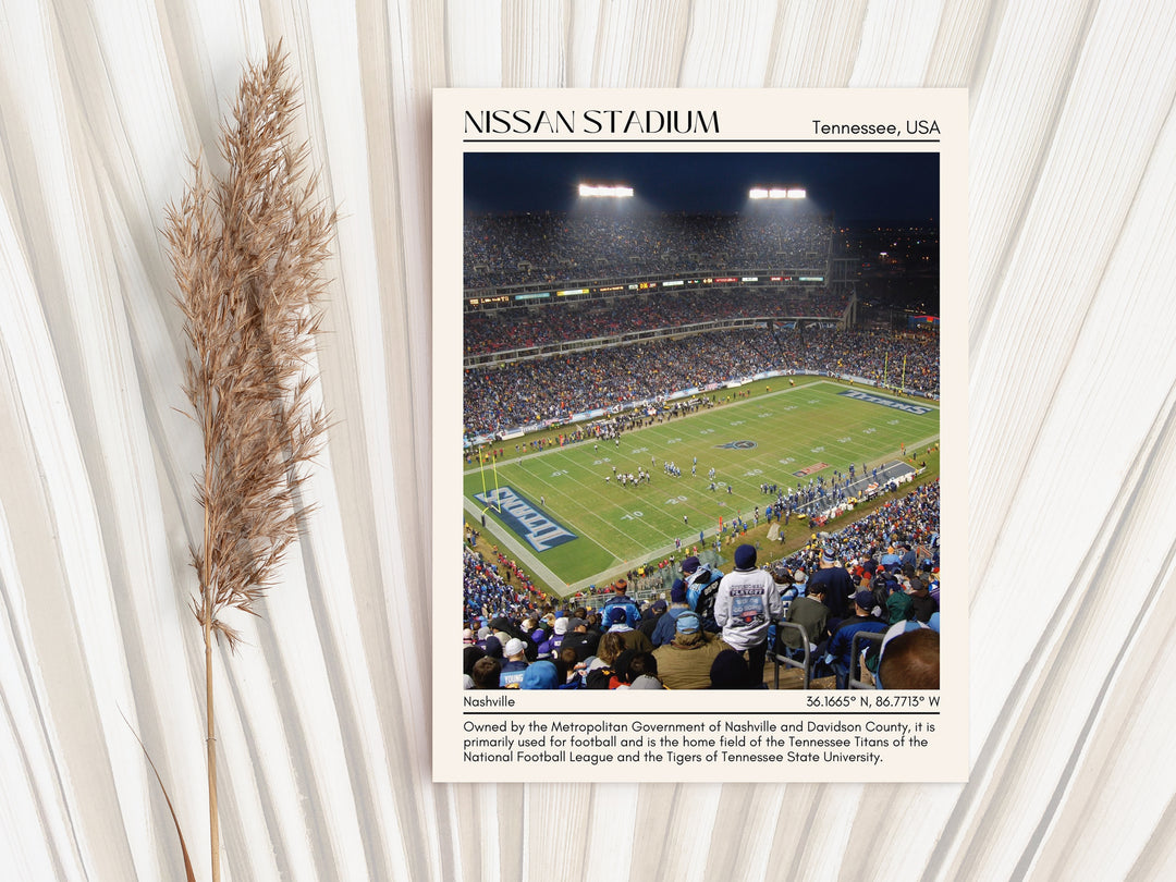 Nissan Stadium Football Minimal Wall Art