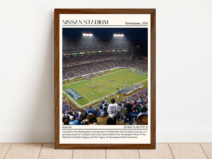 Nissan Stadium Football Minimal Wall Art