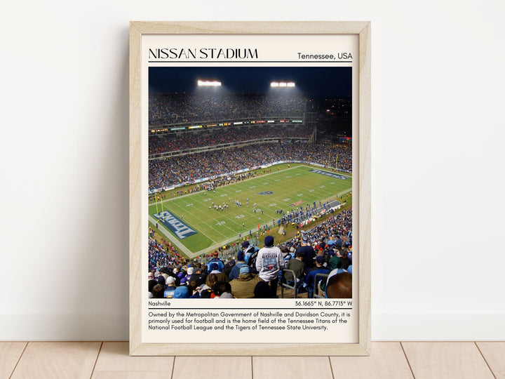 Nissan Stadium Football Minimal Wall Art