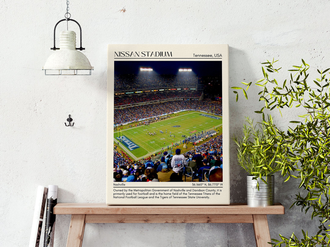 Nissan Stadium Football Minimal Wall Art