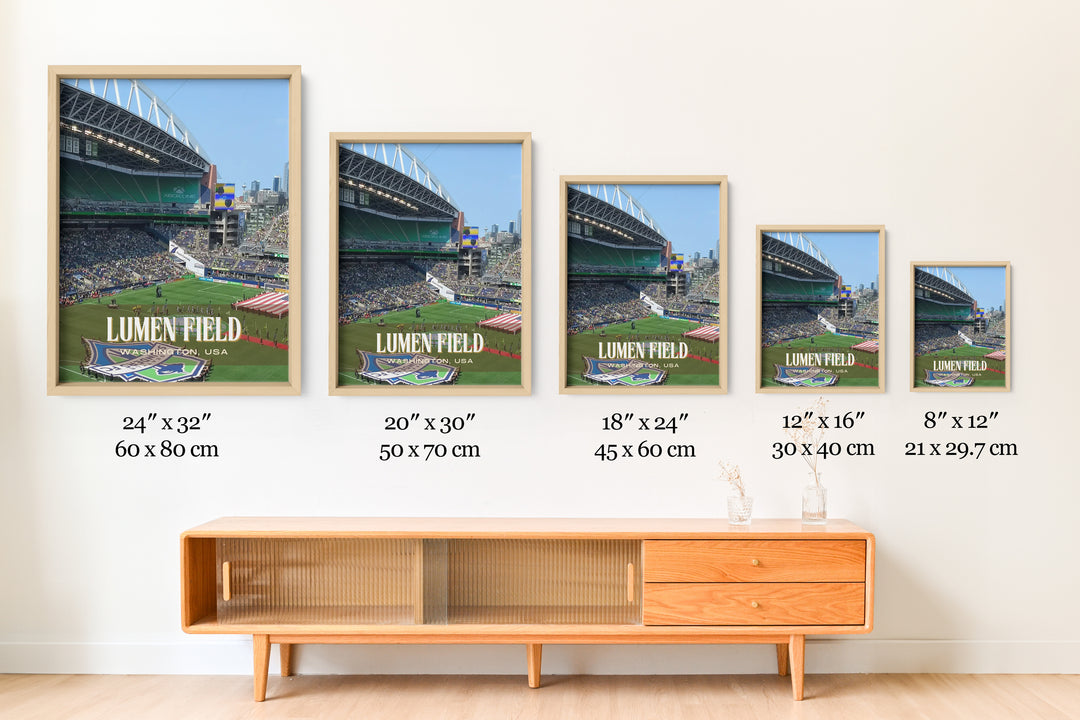 Lumen Stadium Football Wall Art