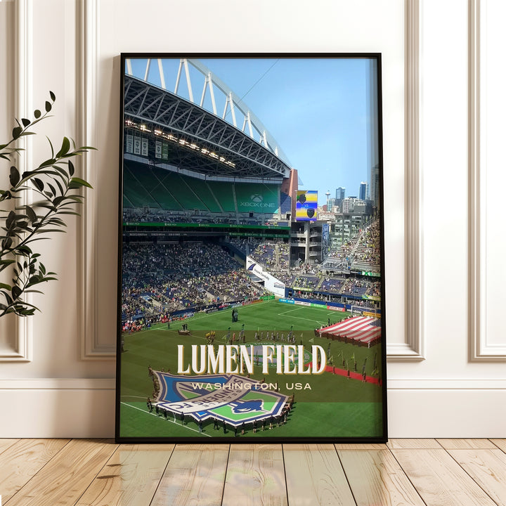 Lumen Stadium Football Wall Art