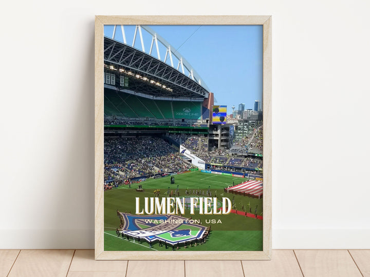 Lumen Stadium Football Wall Art