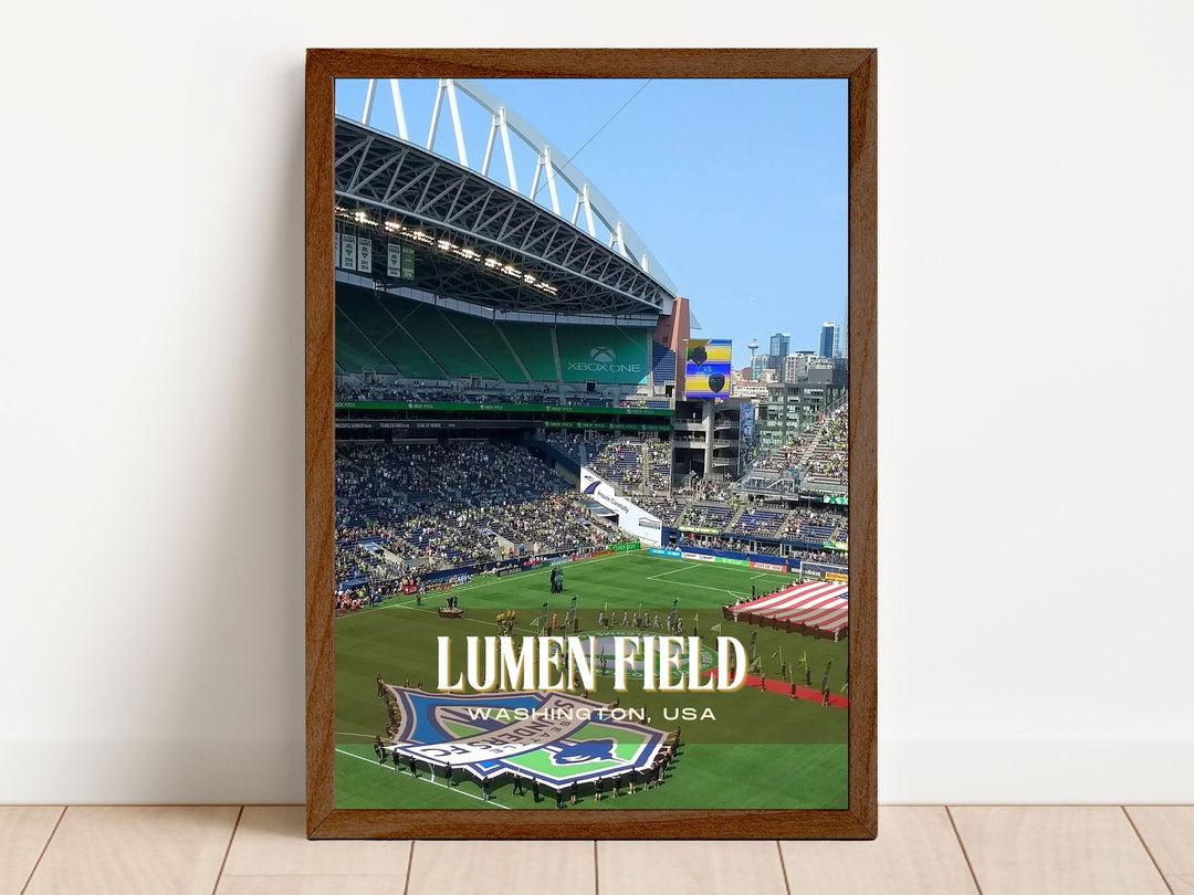 Lumen Stadium Football Wall Art