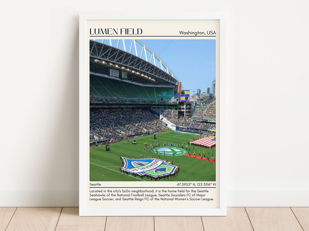 Lumen Stadium Football Minimal Wall Art