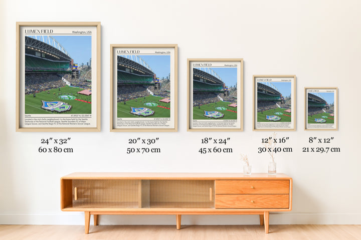 Lumen Stadium Football Minimal Wall Art