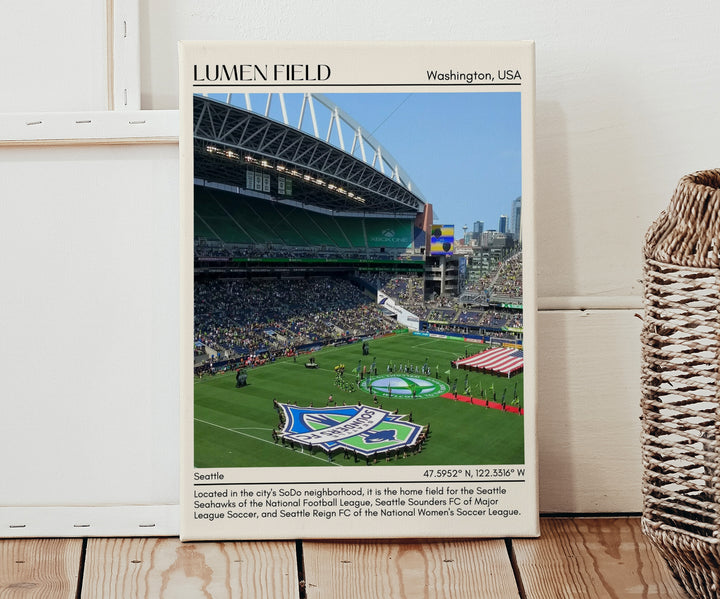 Lumen Stadium Football Minimal Wall Art