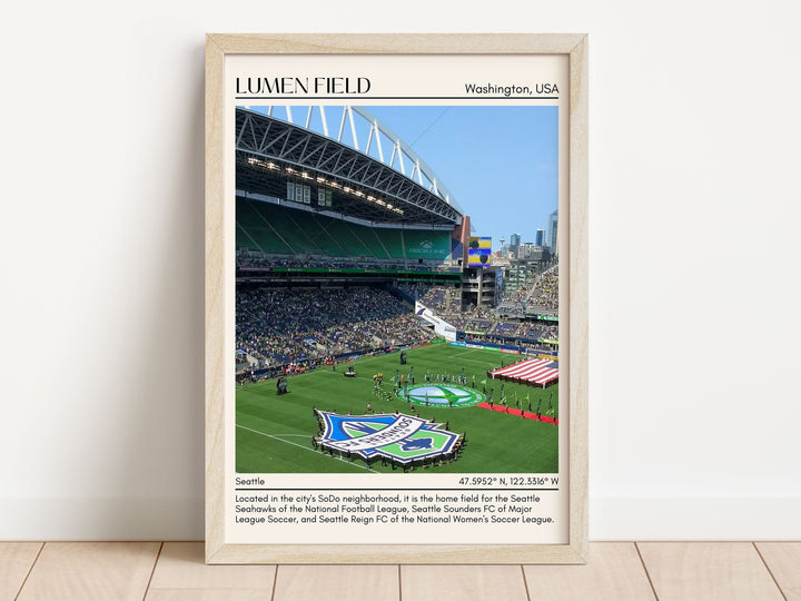 Lumen Stadium Football Minimal Wall Art