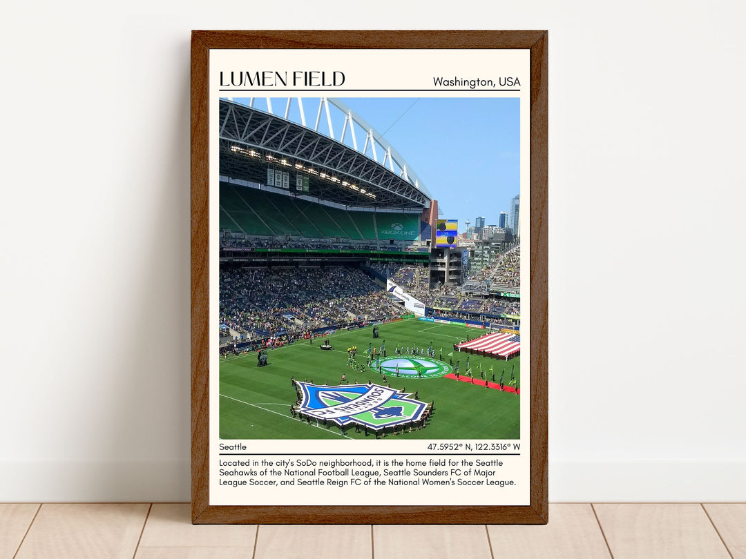 Lumen Stadium Football Minimal Wall Art