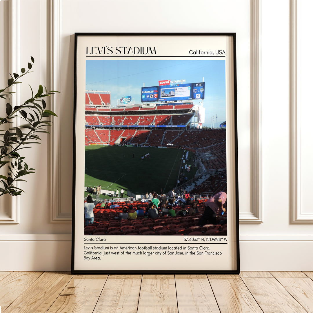 Levi's Stadium Football Minimal Wall Art