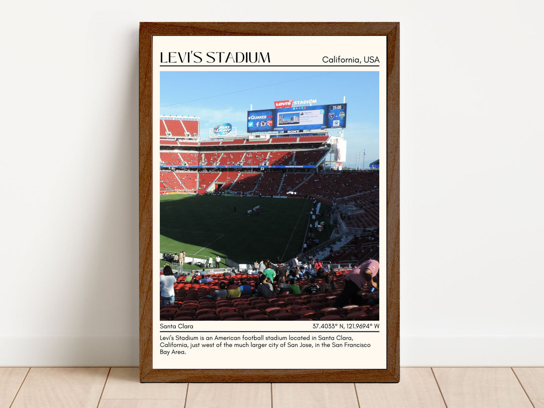 Levi's Stadium Football Minimal Wall Art