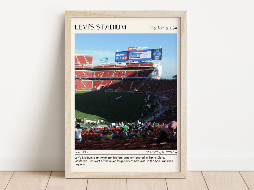 Levi's Stadium Football Minimal Wall Art