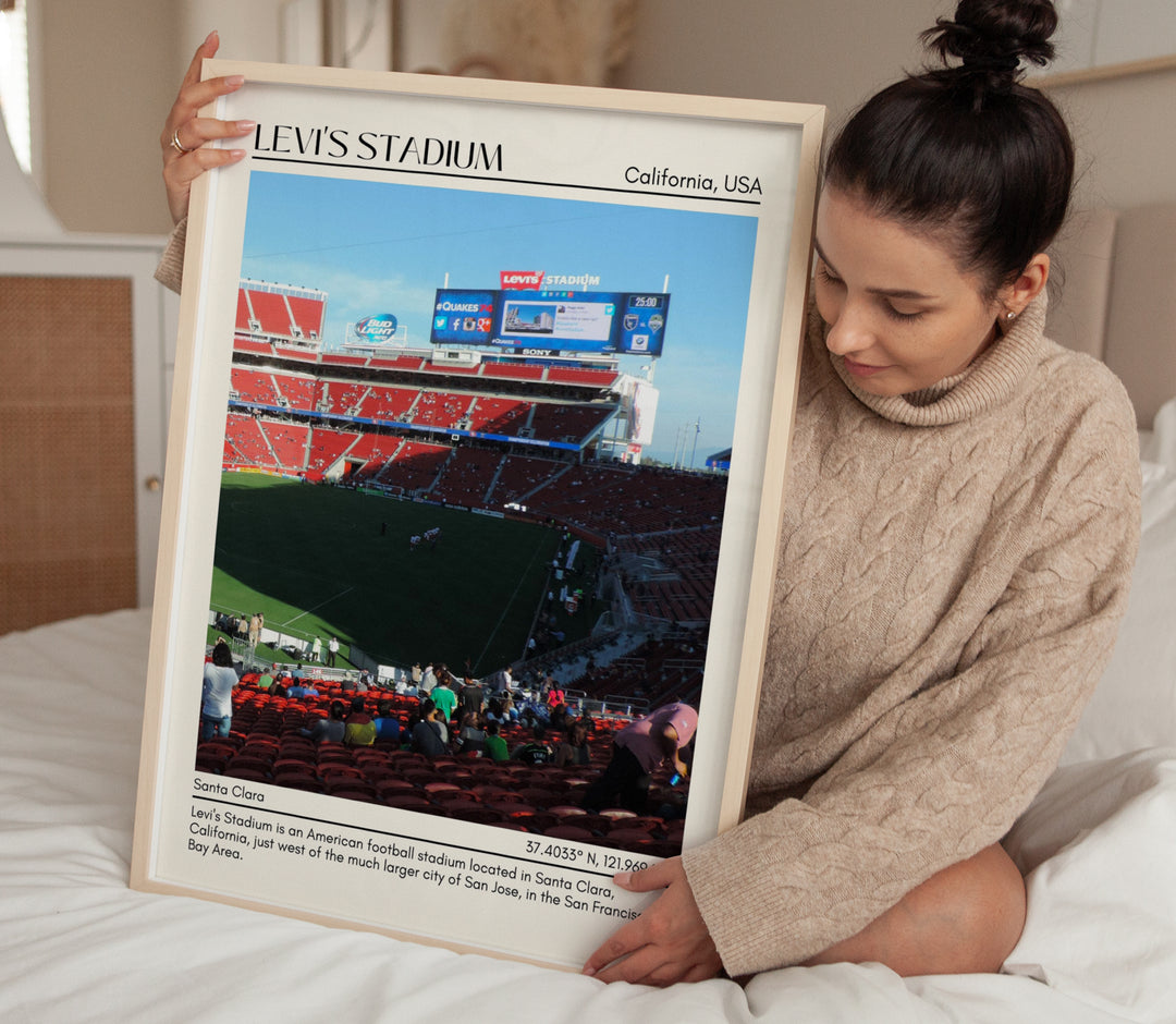 Levi's Stadium Football Minimal Wall Art