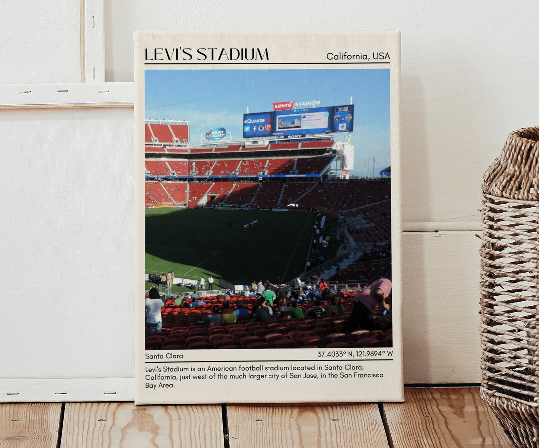 Levi's Stadium Football Minimal Wall Art