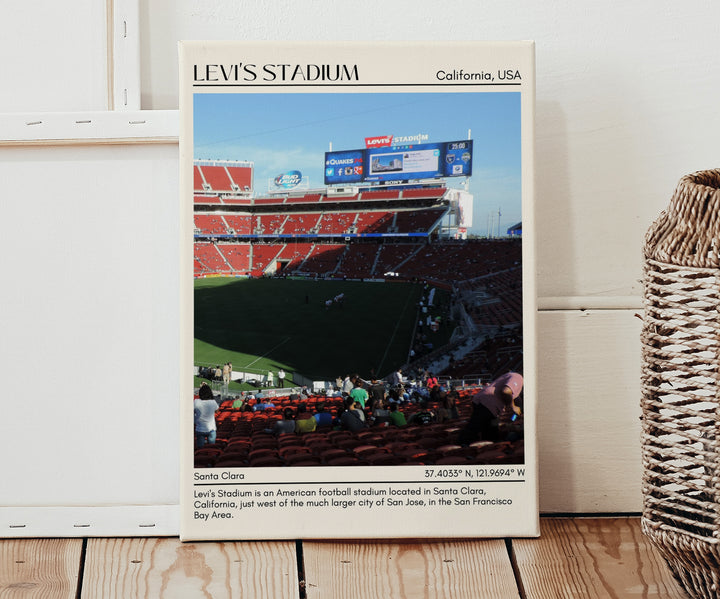 Levi's Stadium Football Minimal Wall Art