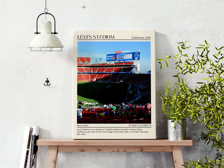 Levi's Stadium Football Minimal Wall Art