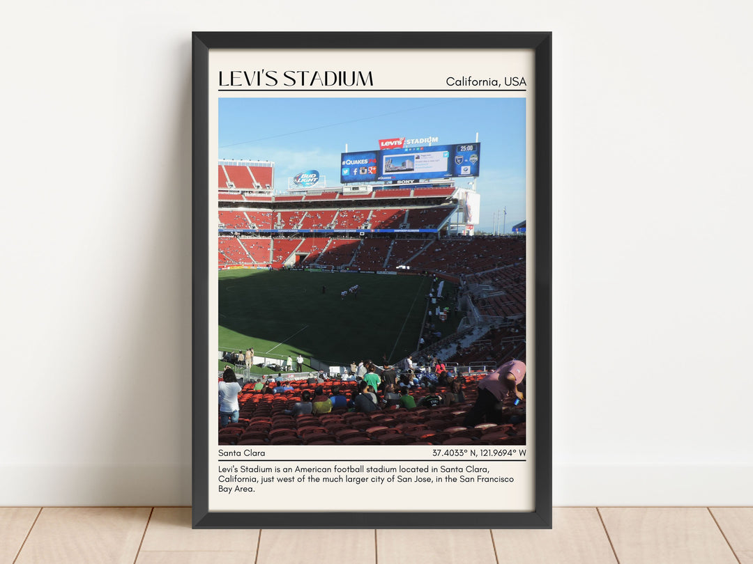 Levi's Stadium Football Minimal Wall Art