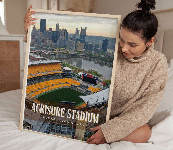 Acrisure Stadium Football Wall Art