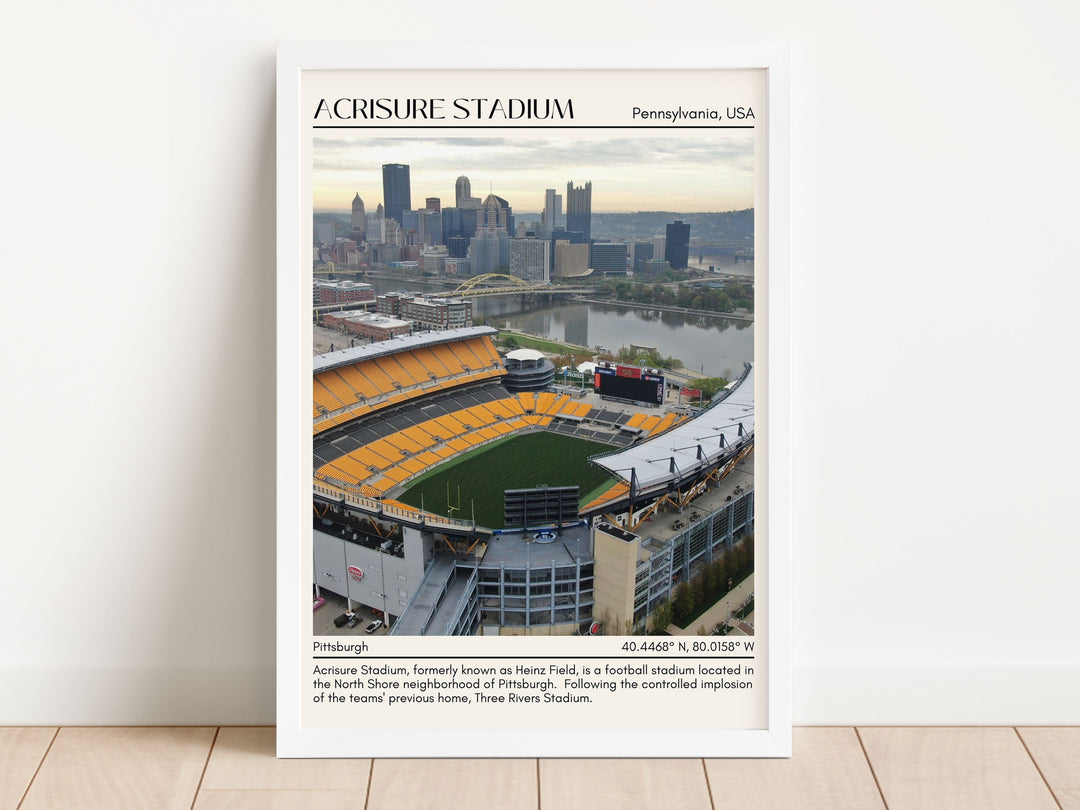 Acrisure Stadium Football Minimal Wall Art