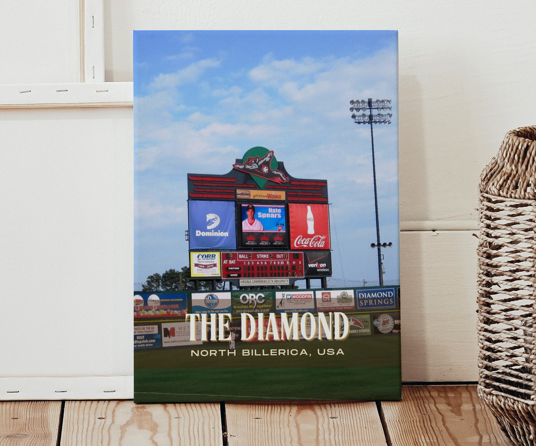 The Diamond Stadium Baseball Wall Art