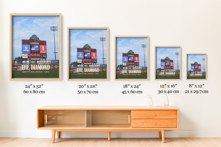 The Diamond Stadium Baseball Wall Art