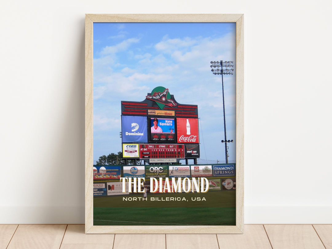 The Diamond Stadium Baseball Wall Art