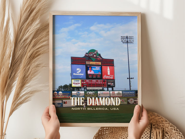 The Diamond Stadium Baseball Wall Art