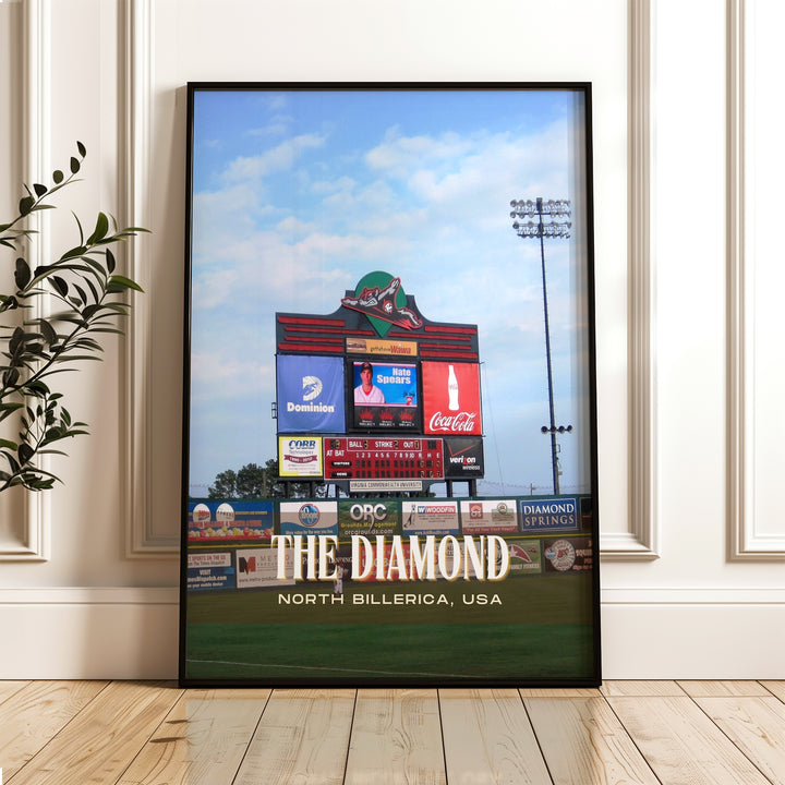 The Diamond Stadium Baseball Wall Art