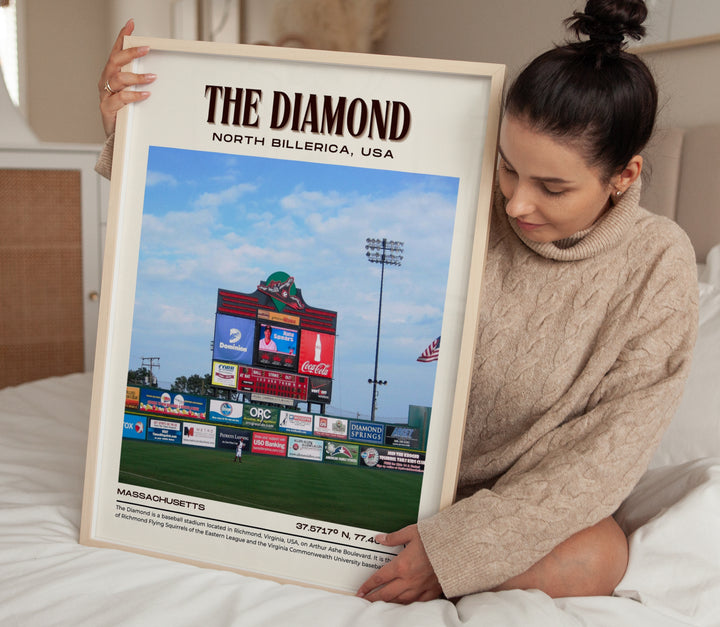 The Diamond Stadium Baseball Retro Wall Art