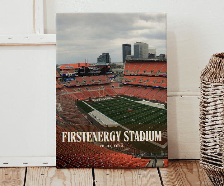 FirstEnergy Stadium Football Wall Art