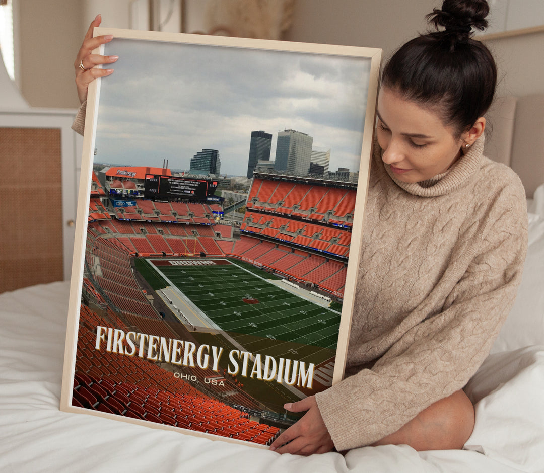 FirstEnergy Stadium Football Wall Art