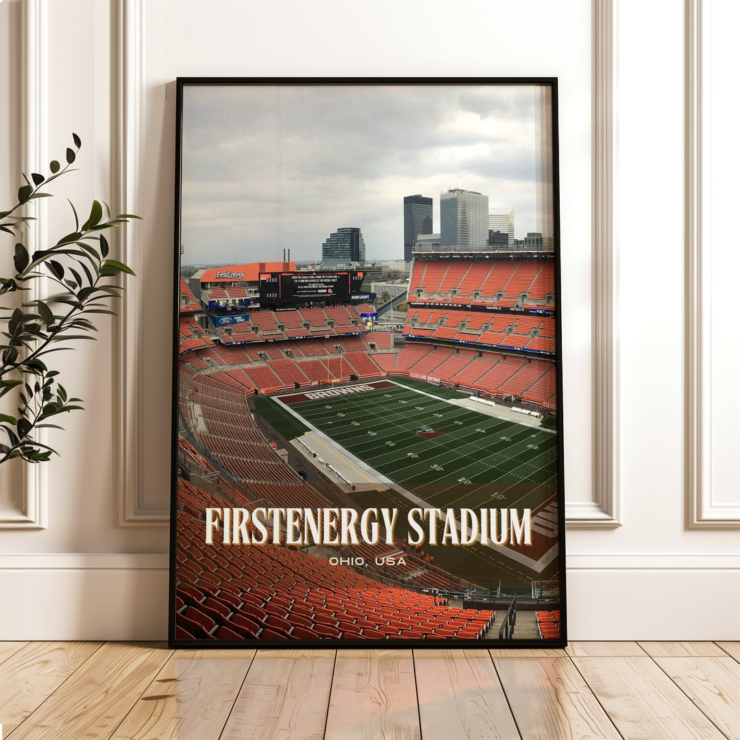 FirstEnergy Stadium Football Wall Art