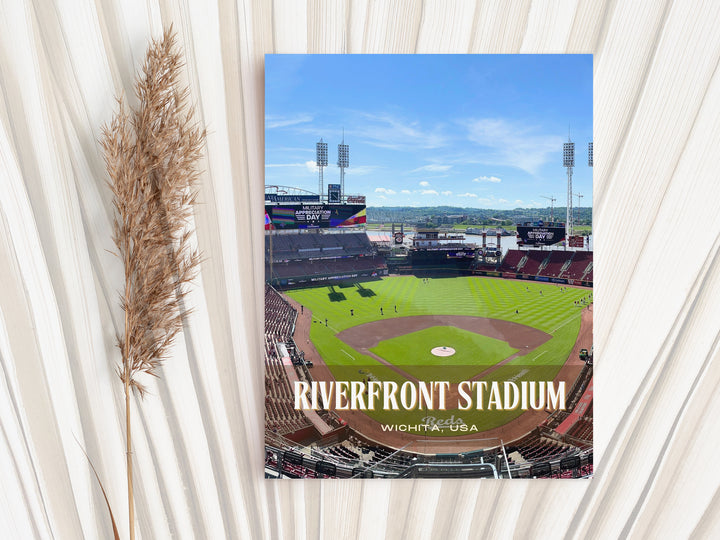 Riverfront Stadium Baseball Wall Art