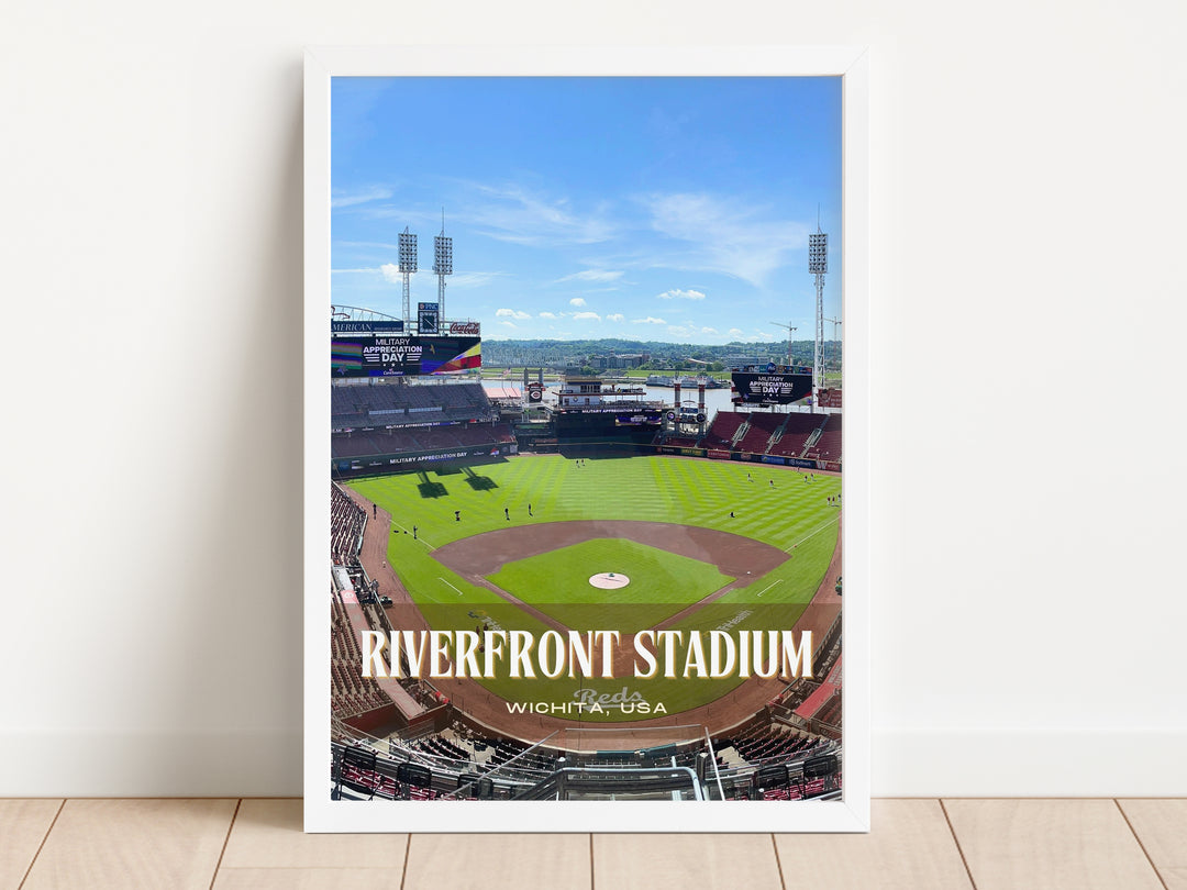 Riverfront Stadium Baseball Wall Art