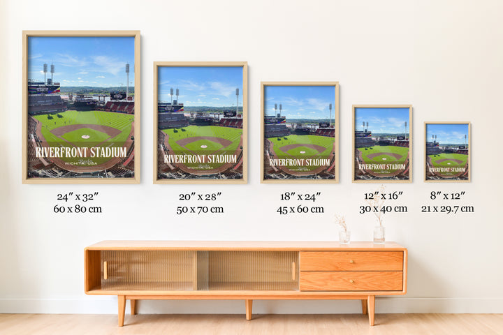 Riverfront Stadium Baseball Wall Art