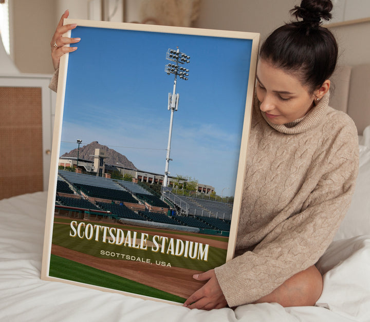 Scottsdale Stadium Baseball Wall Art