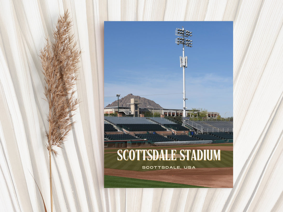 Scottsdale Stadium Baseball Wall Art