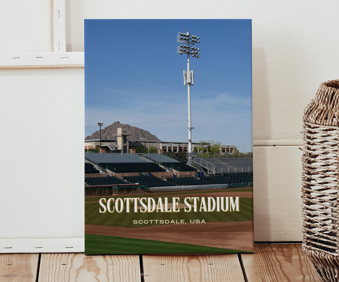 Scottsdale Stadium Baseball Wall Art