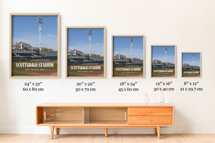 Scottsdale Stadium Baseball Wall Art