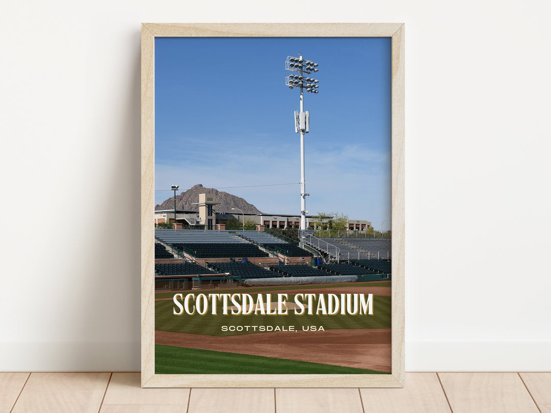 Scottsdale Stadium Baseball Wall Art