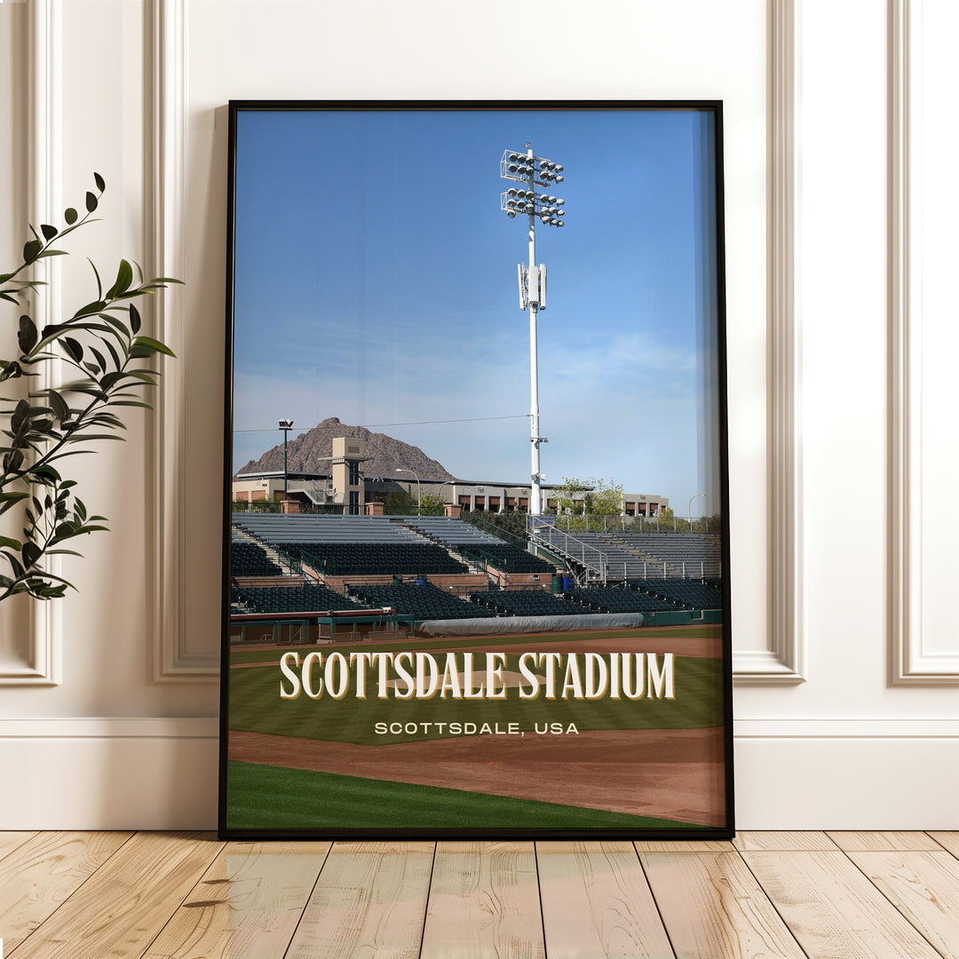 Scottsdale Stadium Baseball Wall Art