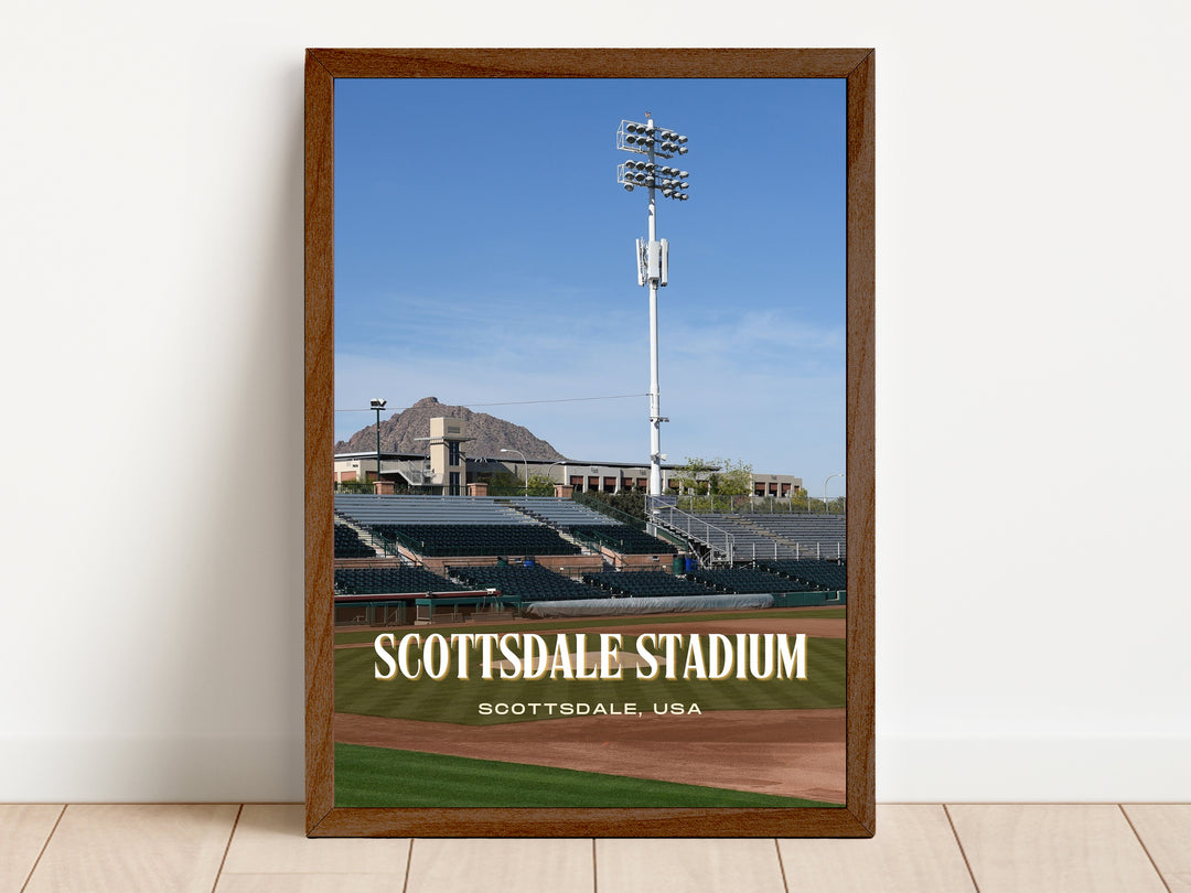 Scottsdale Stadium Baseball Wall Art