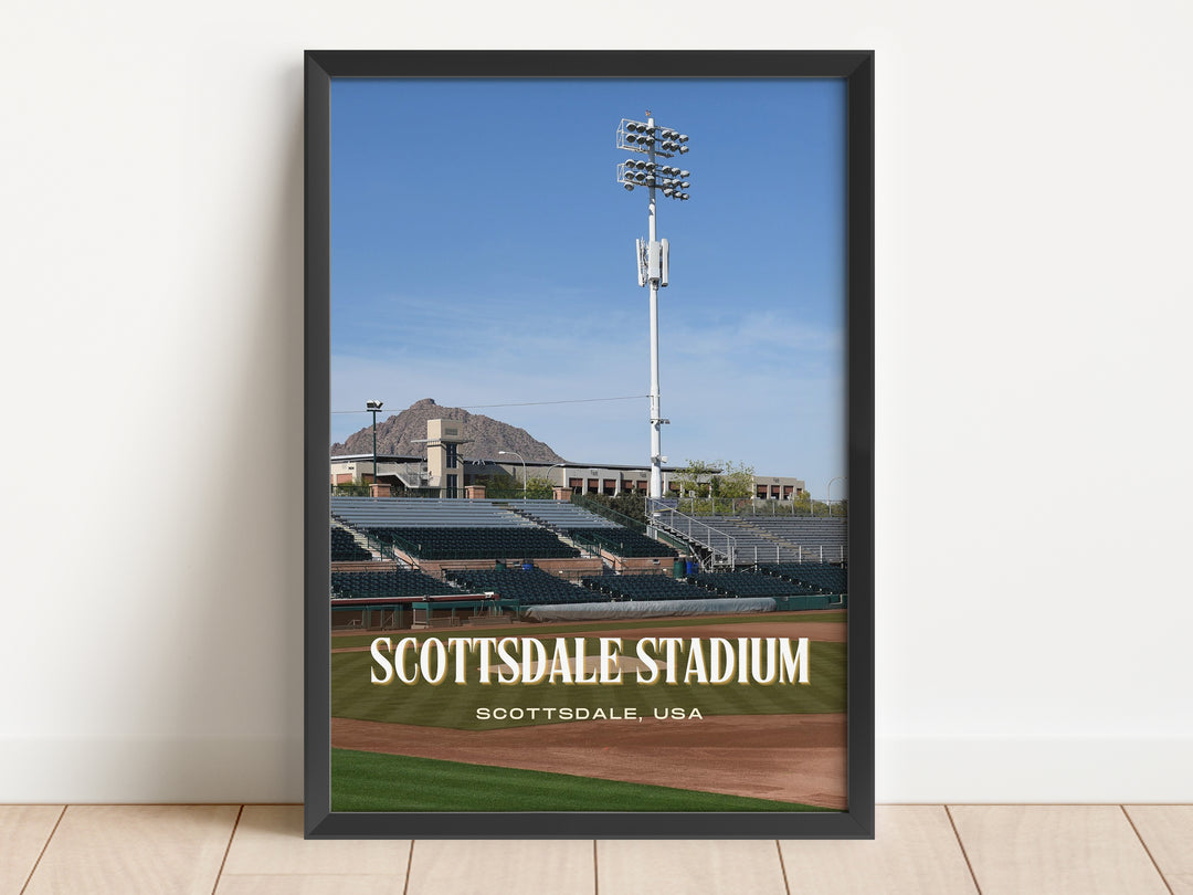 Scottsdale Stadium Baseball Wall Art